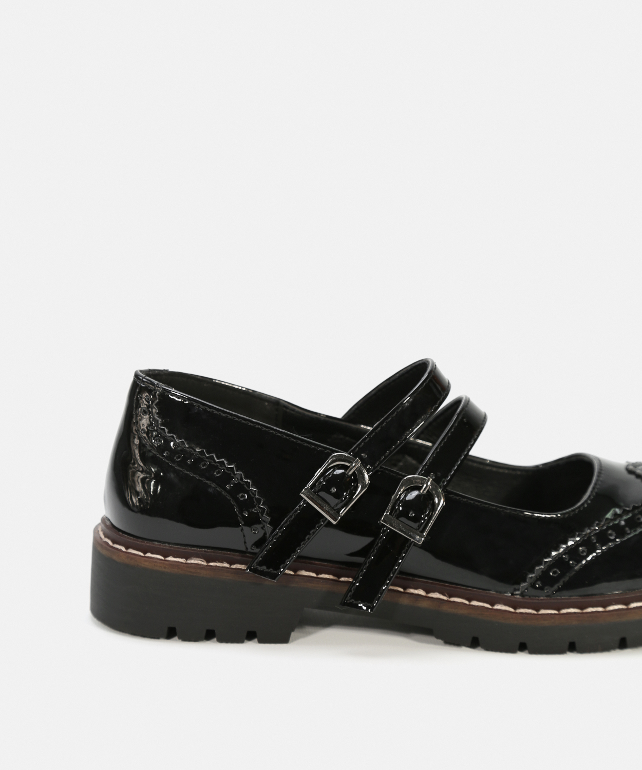 Zapatos tac&oacute;n doble hebilla image number null